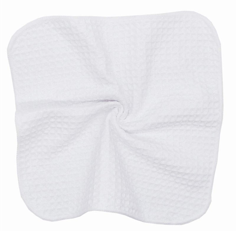 VeraSong Microfiber Kitchen Cleaning Cloth Thick Dish Rags Waffle Weave Washcloths Dish Cloths Ultra Absorbent Odor Free 12inch X 12inch 6 Pack White - Image 5